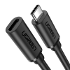 uGreen USB-C 3.1 Gen2 hosszabbító kábel 4K 100W 1m fekete (10387) (UG10387)