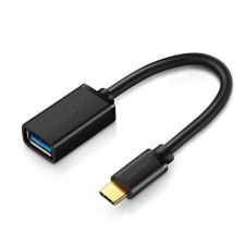 uGreen USB-C apa USB 3.0 OTG kábel anya fekete USB3.0 kábel és adapter