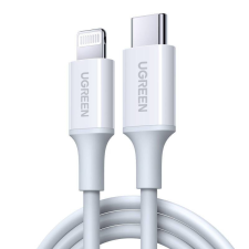 uGreen USB-C Lightning töltőkábel, PD 3A, 0,5m (fehér) kábel és adapter