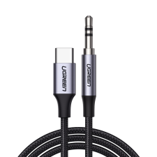 uGreen USB kábel C - mini jack 3.5mm 1m szürke (AV143) kábel és adapter