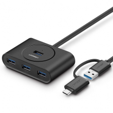 uGreen USB-USB-C kábel, QC3.0, 1,5 m (fehér) kábel és adapter