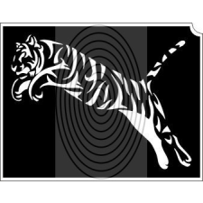  Ugró tigris (css_orias_0001) csillámtetoválás
