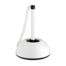  Ügyféltoll, 0,8 mm, fehér-fekete tolltest, ICO Lux kék toll