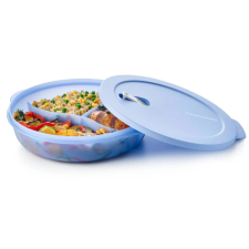 Új generációs polytupper, osztott kerek edény 1,4 liter Világoskék - Tupperware papírárú, csomagoló és tárolóeszköz