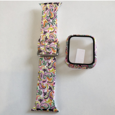 ÚJ, GYÁRI MINŐSÉGŰ 44mm CSAJOS Apple Iwatch Óraszíj + Tok Szett okosóra kellék