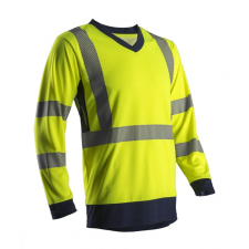 ÚJ! SUNO HI-VIZ SÁRGA HOSSZÚ UJJÚ PÓLÓ_3XL láthatósági ruházat