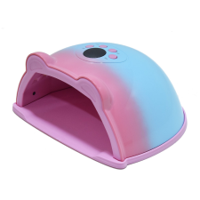 Újhely Maci füles UV/LED műkörmos lámpa, rózsaszín – 48W uv lámpa