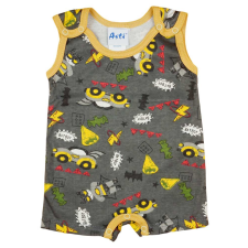  Ujjatlan pamut baba napozó Batman mintával kombidressz, body