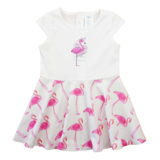  Ujjatlan pamut kislány ruha, flamingó mintával lányka ruha