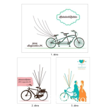  Ujjlenyomatfa, biciklis, színes dekorációs kellék