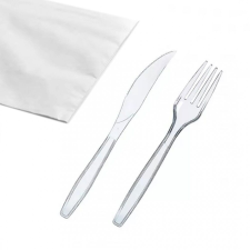  Újrah. evőeszköz Superior vt. csom.villa+kés+szalvéta 12500045 party kellék
