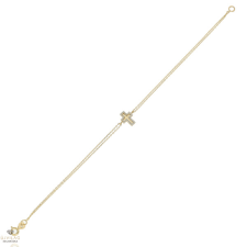 Újvilág Kollekció Arany kereszt karlánc 19 cm - 07S115-2-TC_KT karkötő