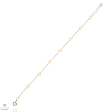 Újvilág Kollekció Arany szív karlánc 19 cm - 07S118-24 karkötő
