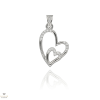 Újvilág Kollekció Ezüst dupla szív medál - 09139-56
