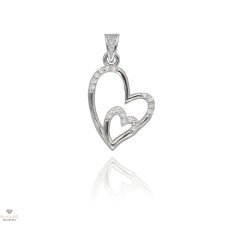 Újvilág Kollekció Ezüst dupla szív medál - 09139-56 medál