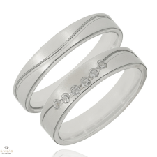 Újvilág Kollekció Ezüst női karikagyűrű 54-es méret - 408/N/54-DB gyűrű