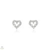Újvilág Kollekció Ezüst szív fülbevaló - 02107-275