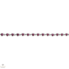 Újvilág Kollekció Ezüst szív karlánc 17 cm - 07118-107 karkötő