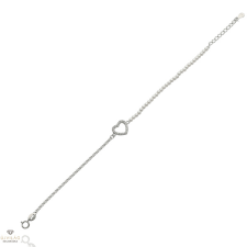 Újvilág Kollekció Ezüst szív karlánc 20 cm - 07118-147 karkötő