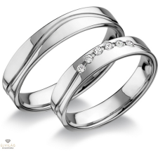 Újvilág Kollekció Fehér arany férfi karikagyűrű 60-as méret - RA408F/60-DB gyűrű
