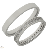 Újvilág Kollekció Fehér arany férfi karikagyűrű 62-es méret  - A622/62-DB
