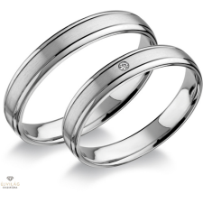 Újvilág Kollekció Fehér arany férfi karikagyűrű 64-es méret - RA418F/64-DB gyűrű