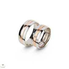 Újvilág Kollekció Fehér arany férfi karikagyűrű 71-es méret - R129/71-DB gyűrű