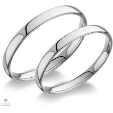 Újvilág Kollekció Fehér arany női karikagyűrű 54-es méret - C25F/N/54-D gyűrű