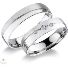 Újvilág Kollekció Fehér arany női karikagyűrű 54-es méret - RA522F/N/54-DB gyűrű