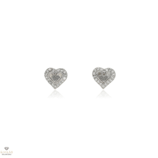Újvilág Kollekció Fehér arany szív fülbevaló - 02F107-8-TC_KT fülbevaló
