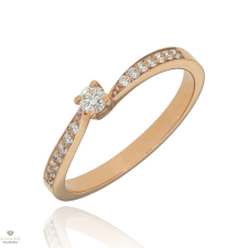 Újvilág Kollekció Rosé arany gyűrű 52-es méret - B42674 gyűrű
