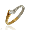Újvilág Kollekció Sárga-fehér arany gyűrű 52-es méret - B47505_3I