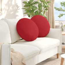  Ülőpárnák 2 pcs Piros Ø50 x 19 cm szövet lakástextília