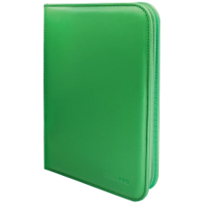 Ultra Pro - A5 cipzáras kártyaalbum - Vivid 4-Pocket Zippered PRO-Binder (zöld) kártyajáték