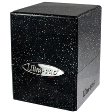 Ultra Pro Satin Cube - tárolódoboz - Glitter Black kártyajáték
