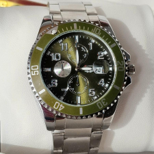  ULYSSES díszdobozos karóra zöld-ezüst CB63 karóra