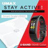 UMAX UB604 Okos mérleg US10C és U-Band 116HR Color aktivitás mérő csomag