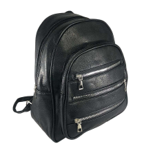 Unbranded Műbőr fekete nagy hátizsák 6772 kézitáska és bőrönd