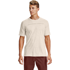 Under Armour All Over Wordmark Brown póló - Under Armour S