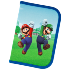 Undercover Gmbh Scooli tolltartó (EberhardFaber írószerekkel töltött), Super Mario tolltartó