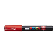 UNI Dekormarker, 0,7-1,0 mm,  "Posca", piros filctoll, marker