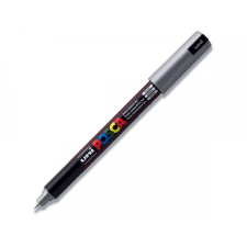 UNI Dekormarker 0,7-1mm, Uni Posca PC-1M ezüst filctoll, marker