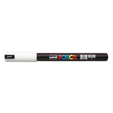 UNI Dekormarker, 0,7 mm, UNI "Posca PC-1MR", fehér filctoll, marker