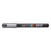 UNI Dekormarker, 0,7 mm, UNI "Posca PC-1MR", ezüst