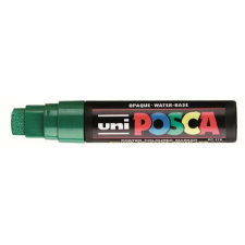 UNI Dekormarker, 15 mm, vágott, UNI "Posca PC-17K", zöld filctoll, marker