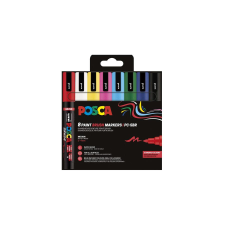UNI Filctoll UNI posca PC-5BR ecsethegyű 8 darabos filctoll, marker