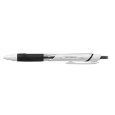UNI Golyóstoll, 0,35 mm, nyomógombos, fehér tolltest, UNI &quot;SXN-155 Jetstream&quot;, fekete toll