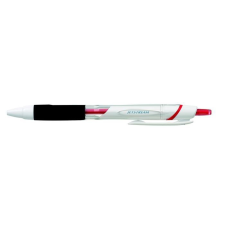 UNI Golyóstoll, 0,35 mm, nyomógombos, fehér tolltest, UNI "SXN-155 Jetstream", piros toll