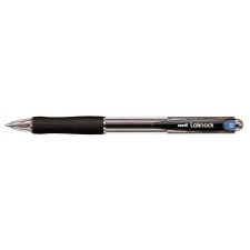 UNI Golyóstoll, 0,3 mm, nyomógombos, UNI &quot;SN-100 Laknock&quot;, fekete toll