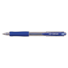 UNI Golyóstoll, 0,3 mm, nyomógombos, UNI &quot;SN-100 Laknock&quot;, kék toll